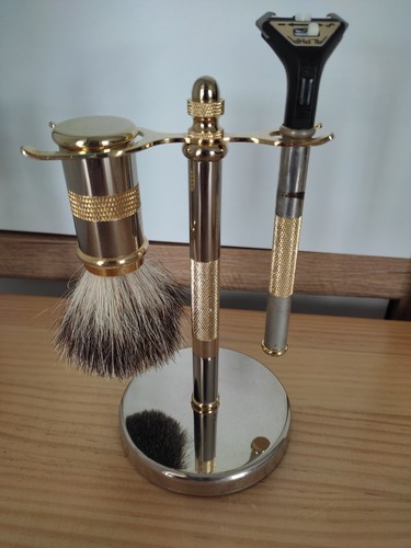 Klassisches nassrasur set mit - nassrasur-set,
