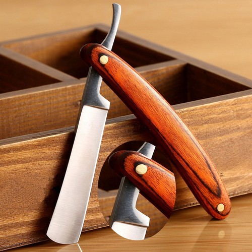 Profi rasiermesser holzgriff - rasiermesser,