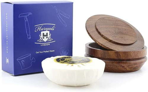 Rasierschale aus holz mit - rasierschale,